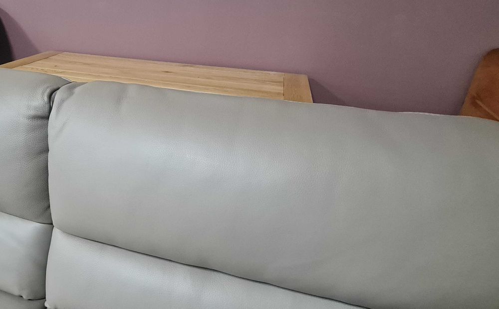 Бежов италиански диван тройка "Cubo" с електрически релакс механизъм