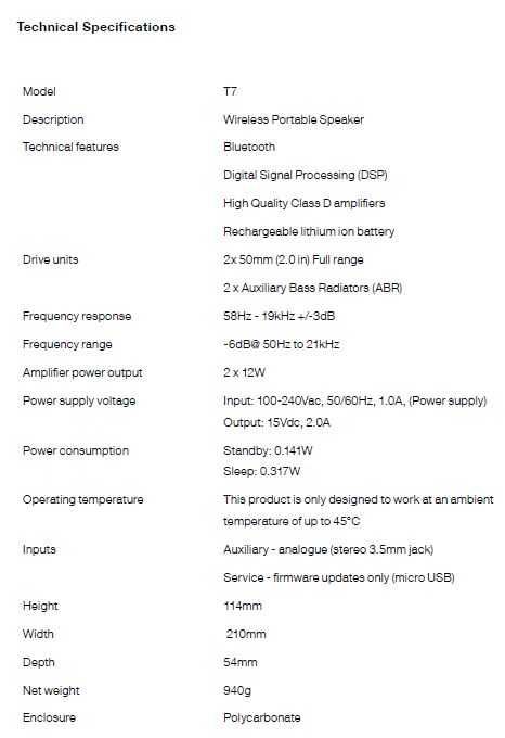 Boxa Bluetooth Bowers & Wilkins T7 - citeste anuntul