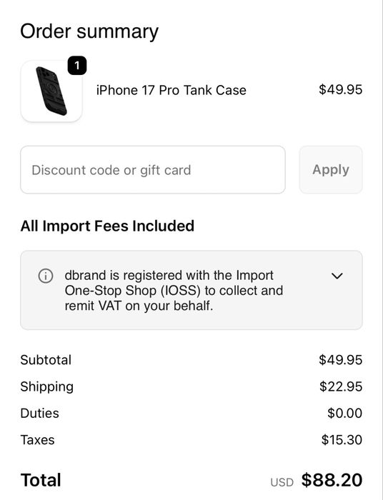 Husa Apple iPhone 17 Pro Dbrand Tank
