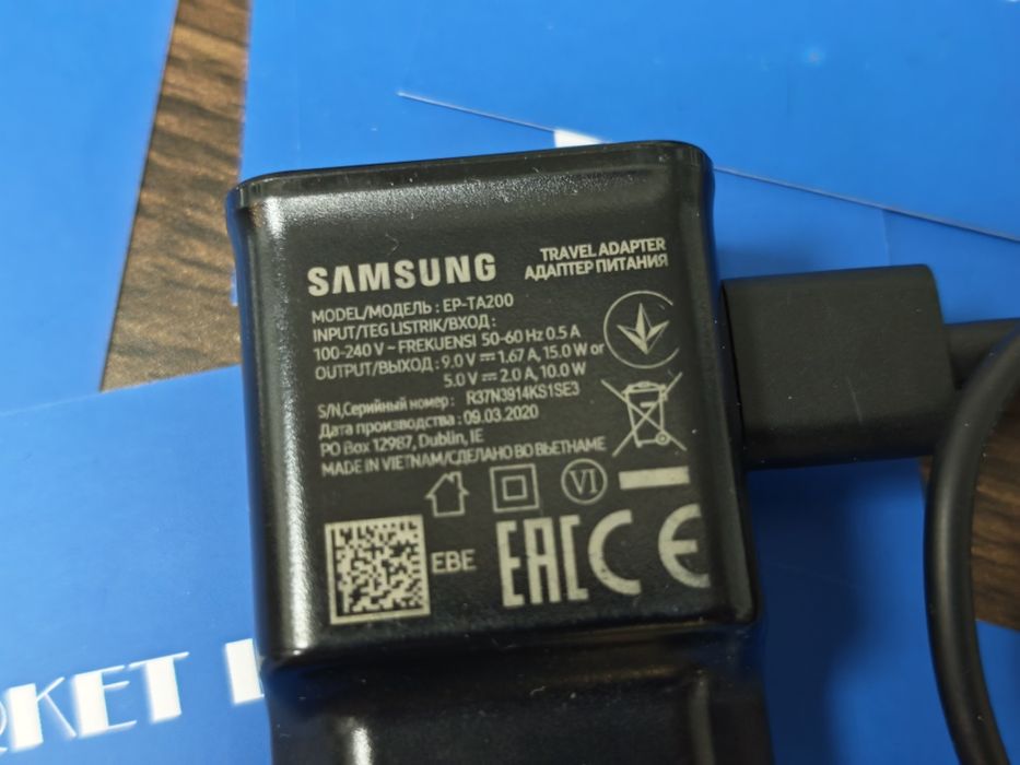***Зарядно 15W Samsung EP-TA200 Black