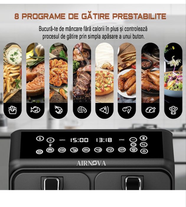 Aifryer 2 compartimente