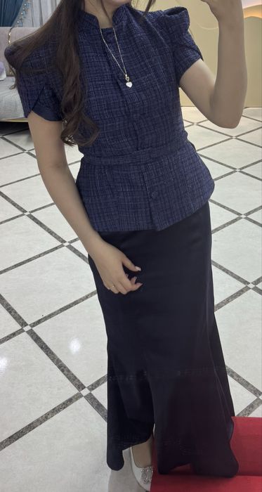 платье двоика твидовый вверх и атласный вниз