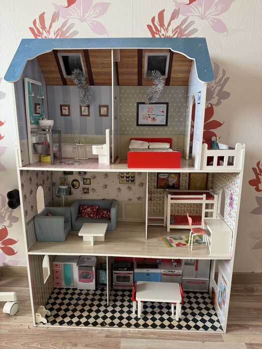 Дървена детска къща за кукли ItsImagical