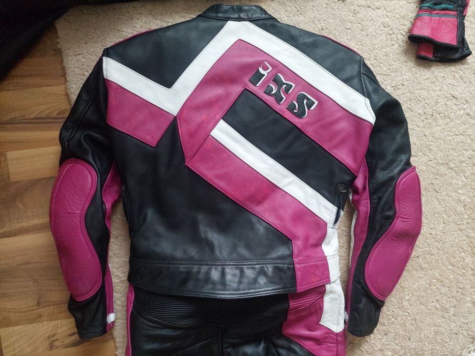 Costum moto IXS din 2 piese,geaca si pantaloni,marime 52