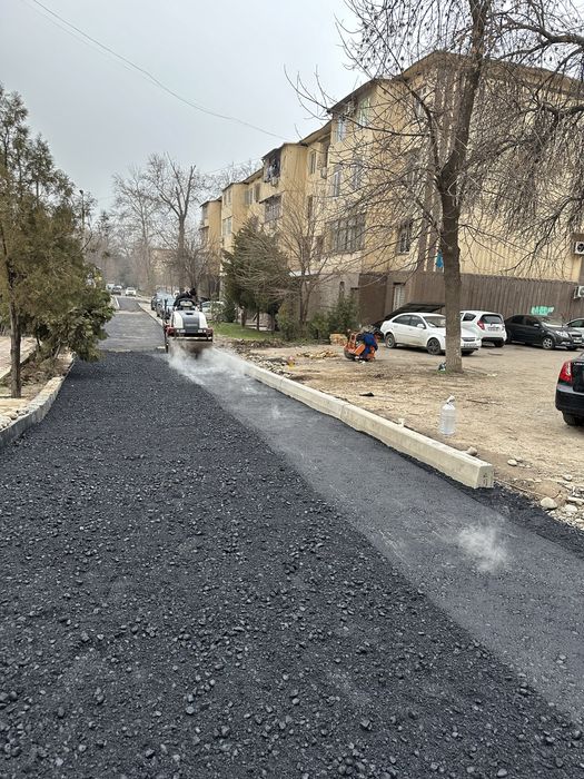 Асфальтирование дорог разметка тротуары