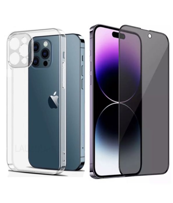 Iphone 14/15/16E/PRO/MAX/PLUS Husa TPU Case 0.2MM + Folie Sticla Safe