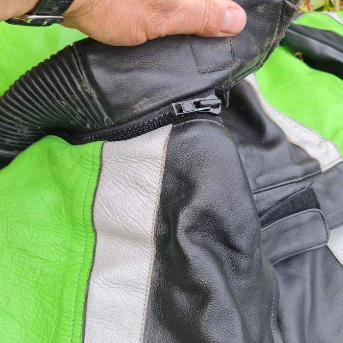 Мото яке и панталон екип естествена кожа