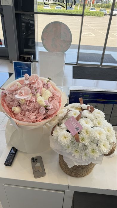 Цветы (букет) розовый