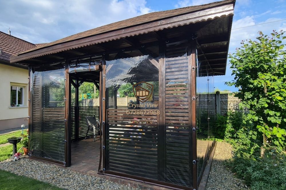 Închideri terase / foisoare cu folie transparentă