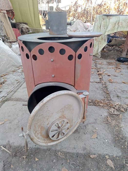 Дровяная печь заводская