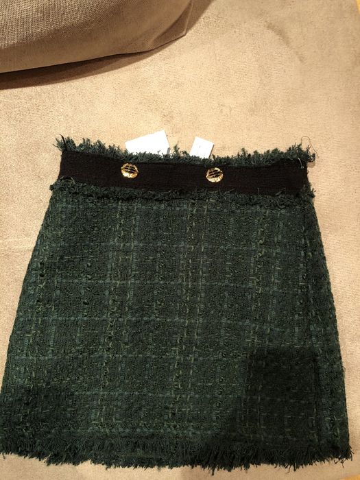 Fustă mini din tweed