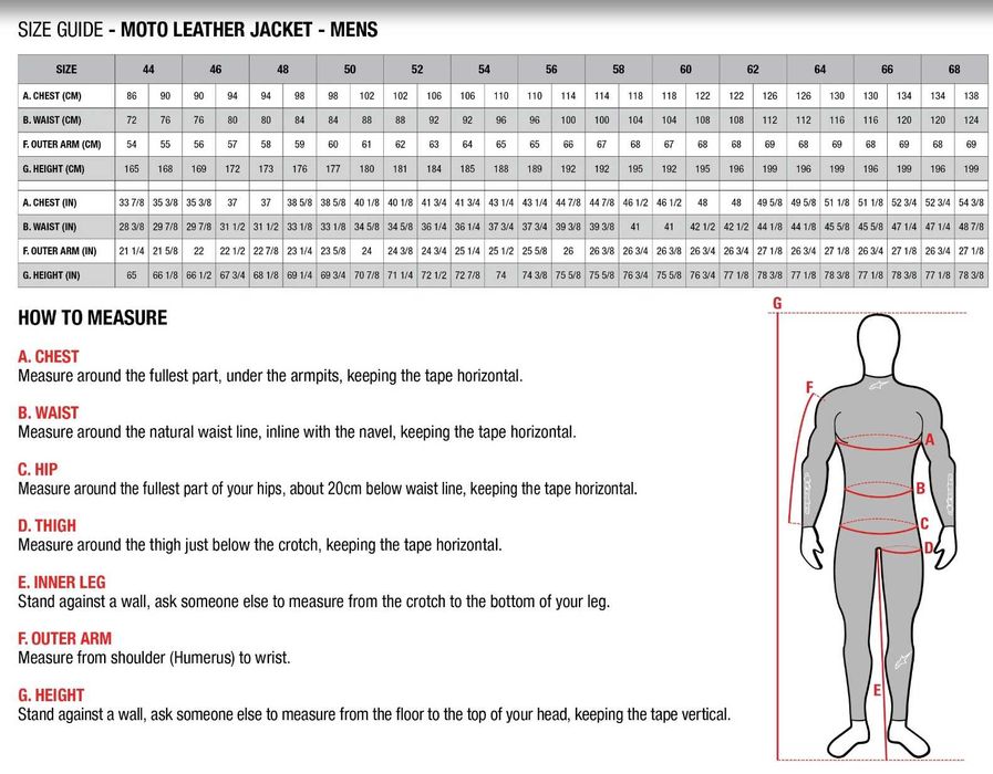 Кожен мото екип Alpinestars 48 рамер