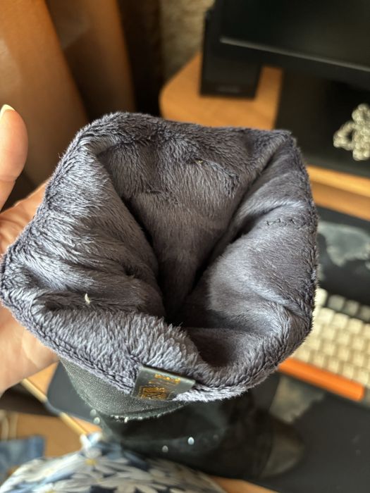 Сапоги замшевые