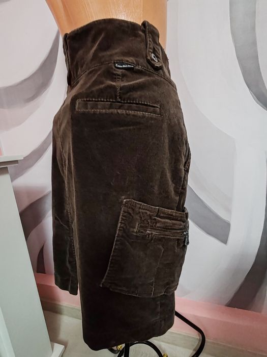 Fustă Calvin Klein Jeans catifea