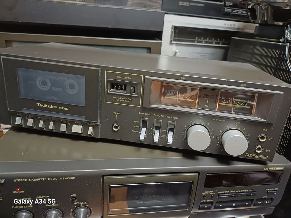Technics M-205,deck casetofon stereo oldschool