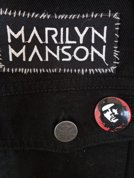Vestă punk rock Black Premium Ramones M.Manson  Nirvana