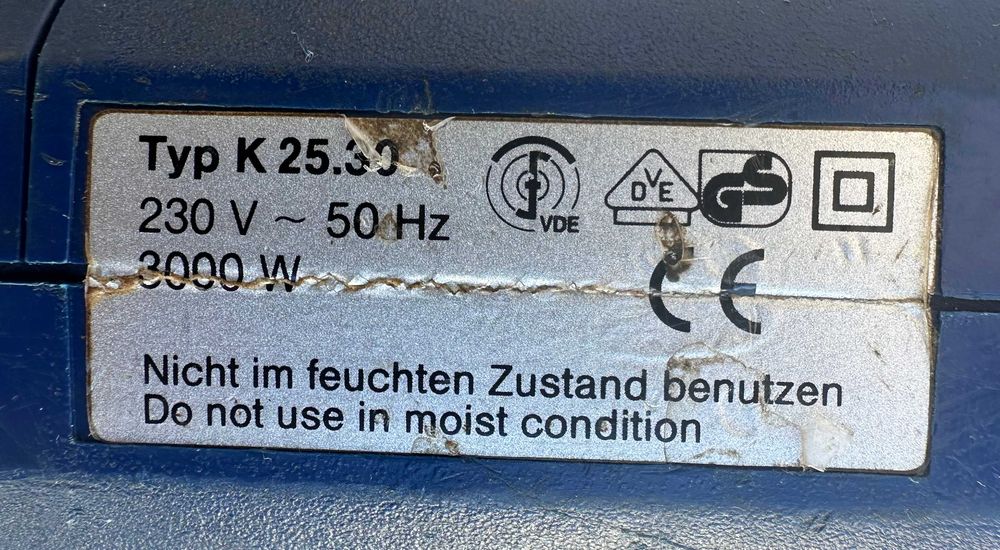 Zinser K 25.30 - Специализиран пистолет за горещ въздух 3000W