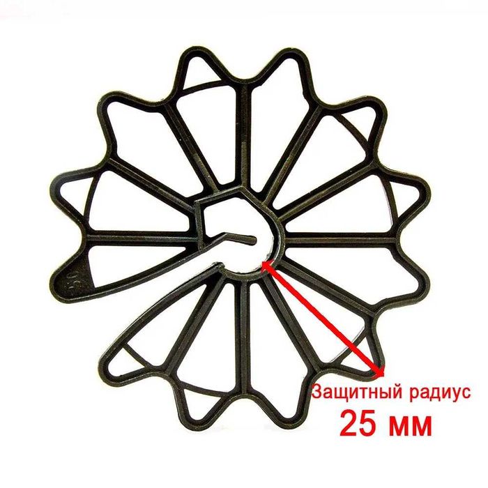Звездочка 25 мм для арматуры