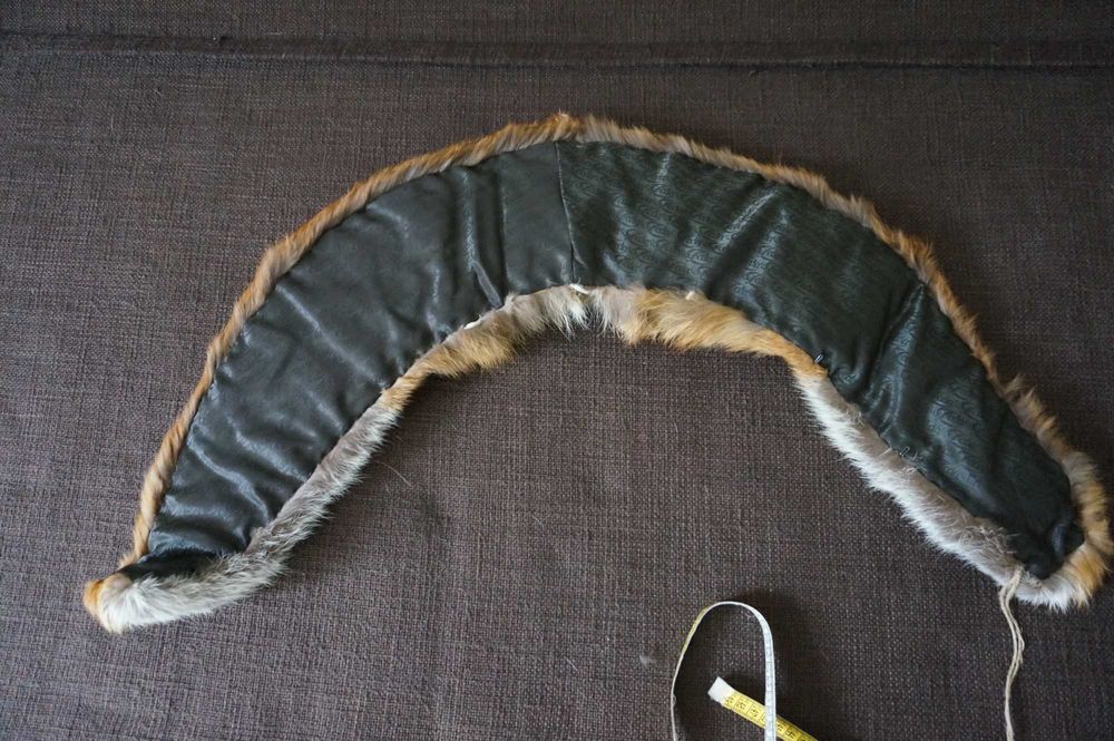 кожена яка   лисици  норки