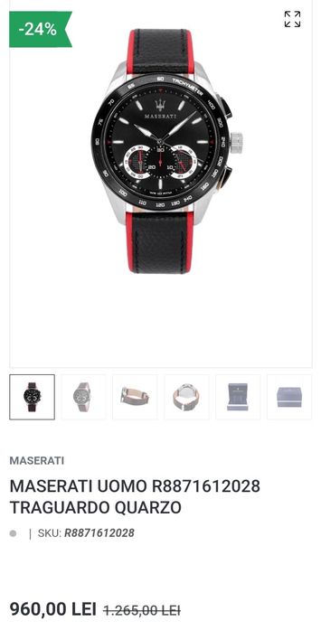 Set Original Ceas + Brățară MASERATI