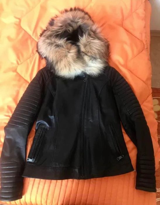 Кожено яке естествена кожа и косъм