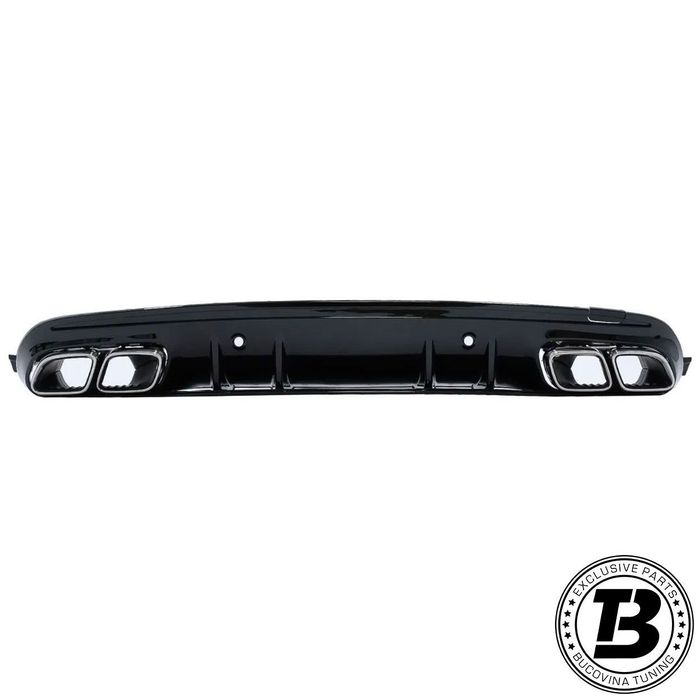 Difuzor Bara Spate cu Ornamente compatibil cu Mercedes C Class W205 C63S Design