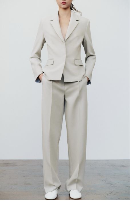 Sacou nou cu eticheta , Zara, XS, gri perla