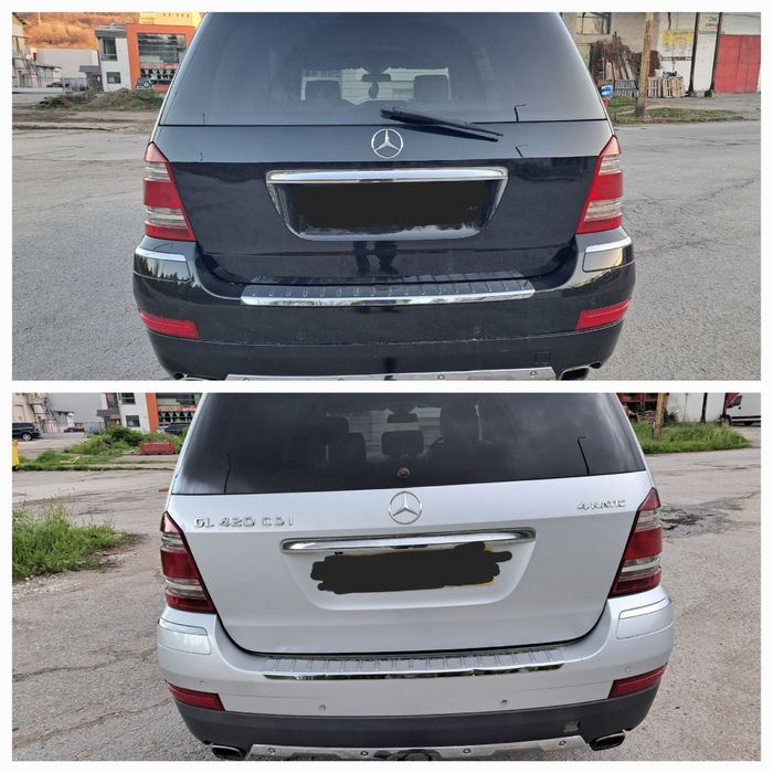 Заден капак Мерцедес ГЛ Х164 багажник сив черен Mercedes GL X164 задна