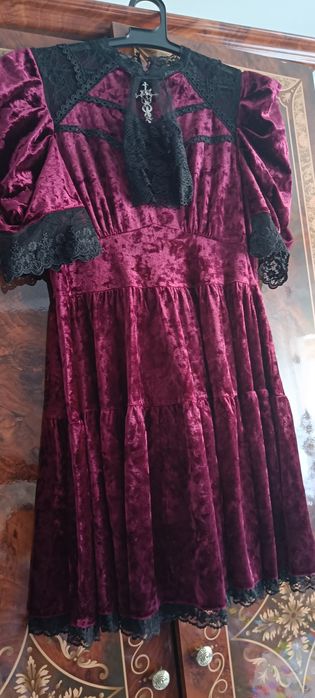 Rochie gotică din catifea