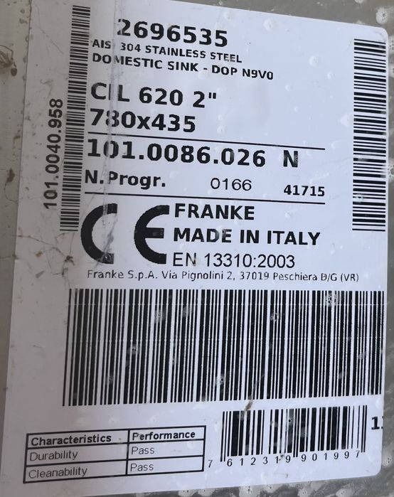 Chiuveta Franke CIL 620