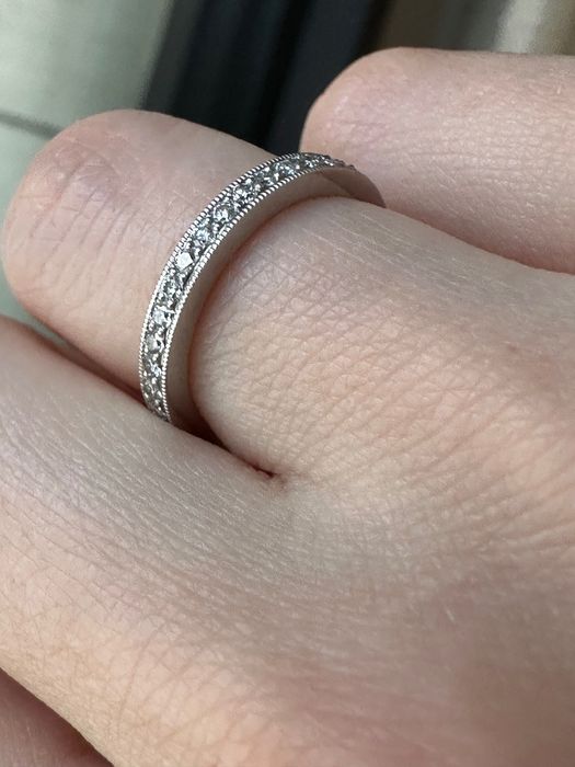Оригинален пръстен Tiffany & Co. с диаманти | Pt950 | Елегантен и вечен дизайн