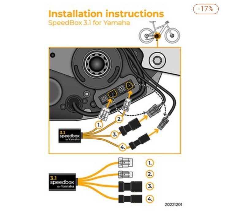 Speedbox ebike Yamaha 3.1 Bicicleta electrica motor PW-X3 și PW-S2