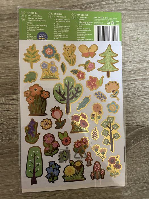 Set 3 pachete stickere cu animale