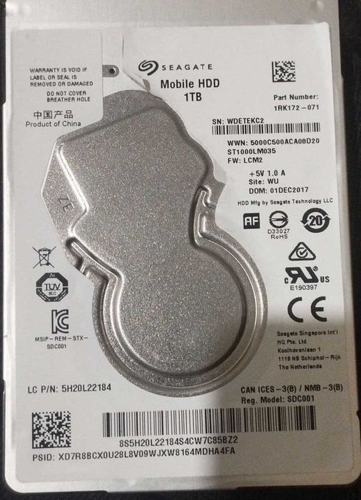 HDD 500gb & 1tb (SEAGATE) For laptops and monoblocks.