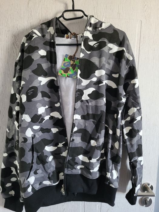 Bape camo shark hoodie размер М