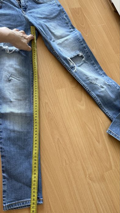 Дънки дълъг крачол светло сини