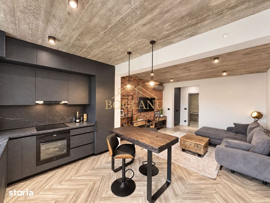 BG202-Apartament LUX 2 camere, mobilat,design industrial,parcare GIROC — fotografia 1