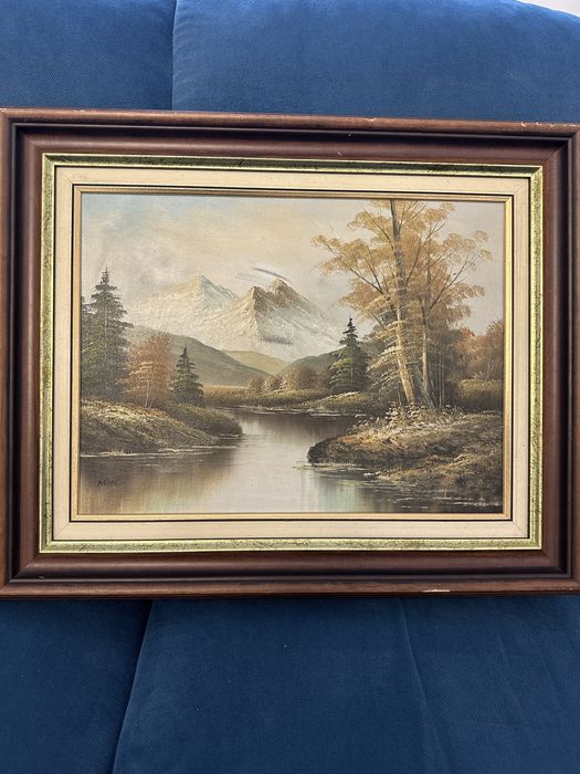 Pictură în ulei cu semnatura, 50/40 cm