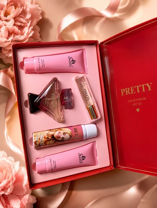 Парфюмерный подарочный набор для девушек Sellion Pretty Intense 5 в 1