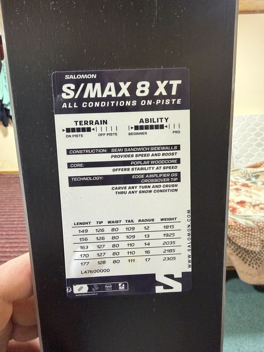 40% sale!!! горные лыжи Salomon Ski Set E S/max 8 Xt + M11 Gw L80 Oi