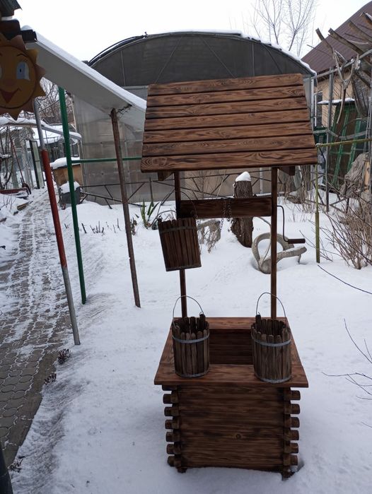 Колодец, декор из дерева, подарок