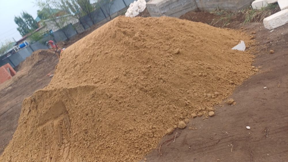 Баласт песок щебень  грунт құм