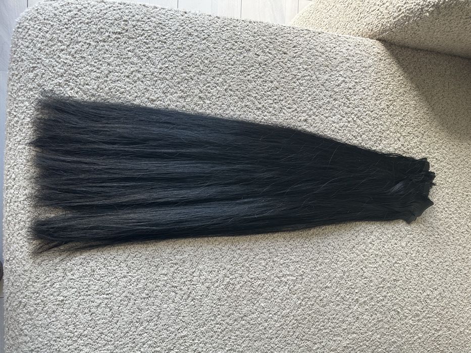 Extensii de par natural 60 cm negre