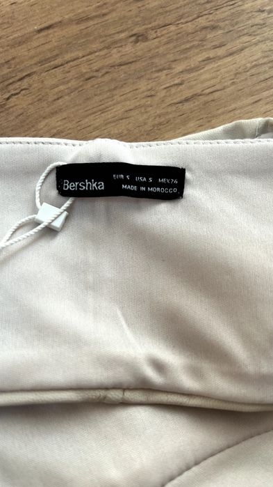 Топ корсет, экокожа, Bershka