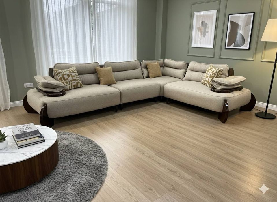 Угловой модульный диван