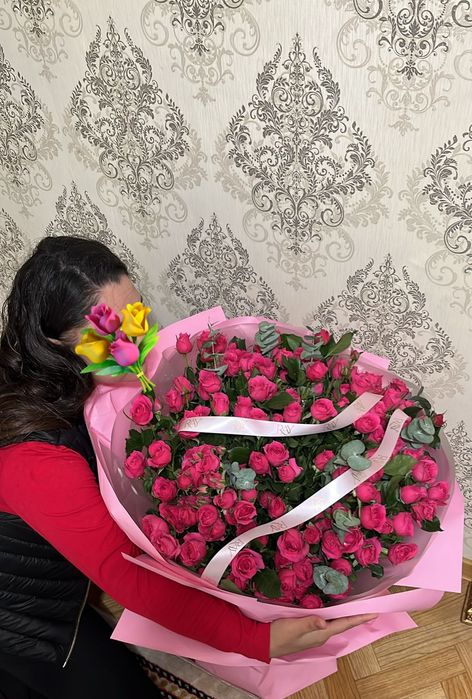 Цветы гул роза свежая Шымкент