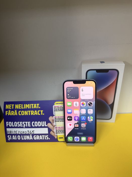 Iphone 14 128 gb bateria 100 % originala