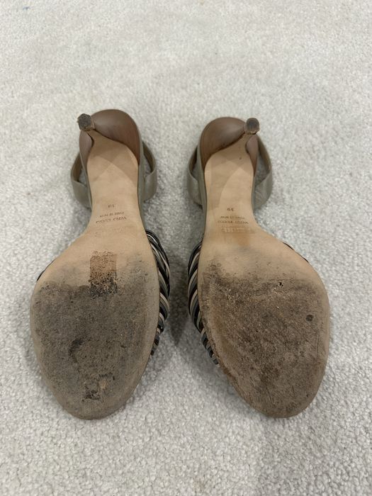 Дамски сандали с висок ток от естествена кожа на Ferre