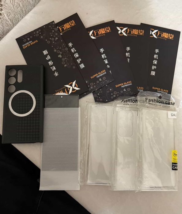 Samsung S24 Ultra чехол и стекло