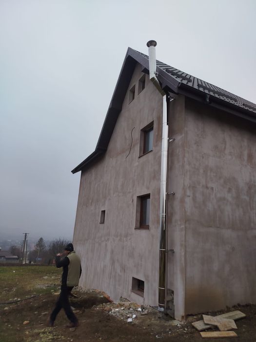Coș de fum Hornuri Burlane din inox izolate